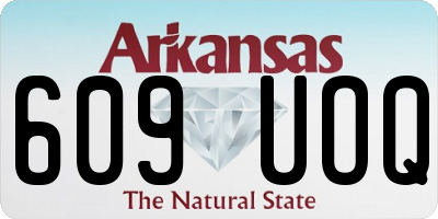 AR license plate 609UOQ