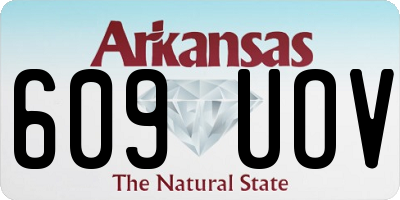AR license plate 609UOV
