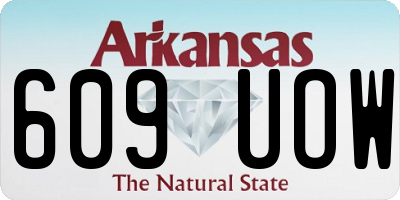 AR license plate 609UOW