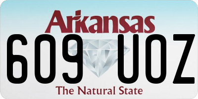 AR license plate 609UOZ