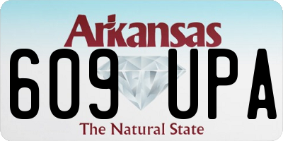 AR license plate 609UPA