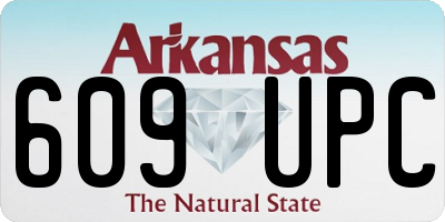 AR license plate 609UPC