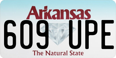 AR license plate 609UPE