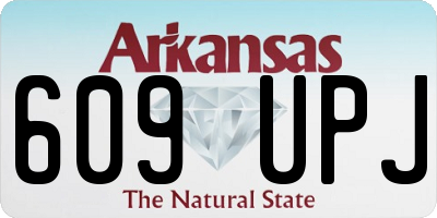AR license plate 609UPJ