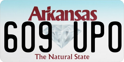 AR license plate 609UPO