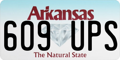 AR license plate 609UPS