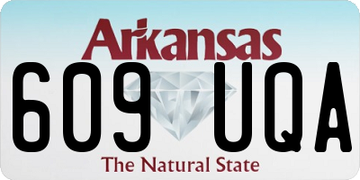 AR license plate 609UQA