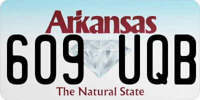 AR license plate 609UQB
