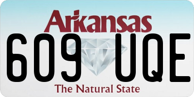 AR license plate 609UQE