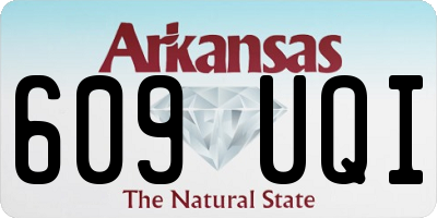 AR license plate 609UQI