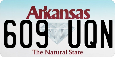 AR license plate 609UQN