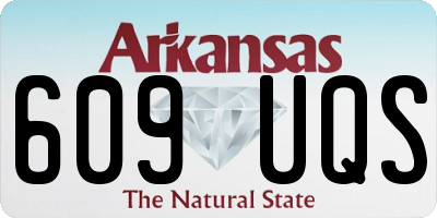 AR license plate 609UQS