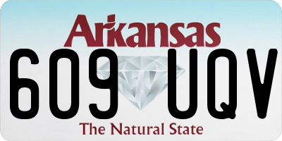 AR license plate 609UQV