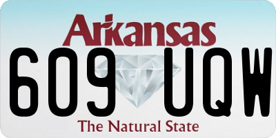 AR license plate 609UQW