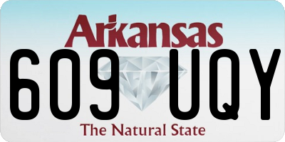 AR license plate 609UQY