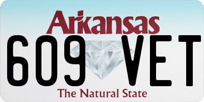 AR license plate 609VET