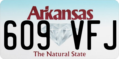AR license plate 609VFJ