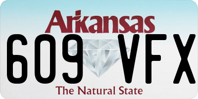 AR license plate 609VFX