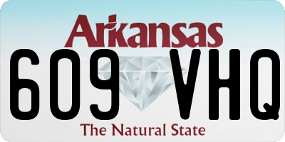 AR license plate 609VHQ