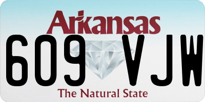 AR license plate 609VJW