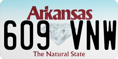 AR license plate 609VNW