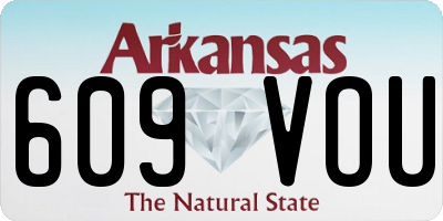 AR license plate 609VOU