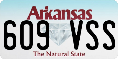 AR license plate 609VSS