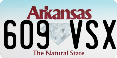 AR license plate 609VSX