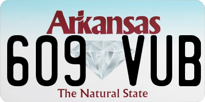 AR license plate 609VUB