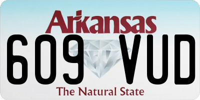 AR license plate 609VUD