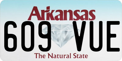 AR license plate 609VUE