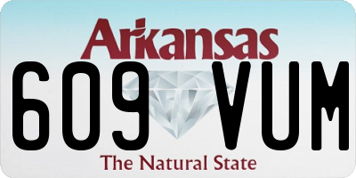 AR license plate 609VUM
