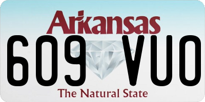 AR license plate 609VUO