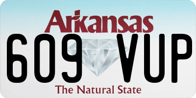 AR license plate 609VUP