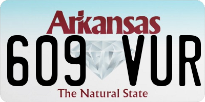 AR license plate 609VUR