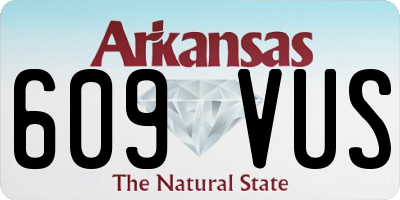 AR license plate 609VUS