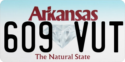 AR license plate 609VUT