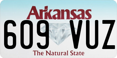 AR license plate 609VUZ