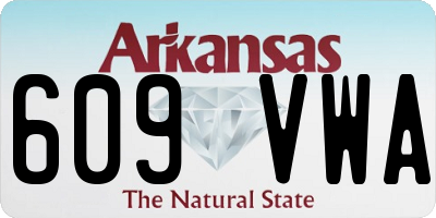 AR license plate 609VWA