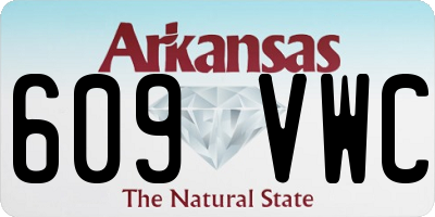 AR license plate 609VWC