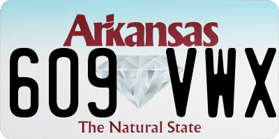 AR license plate 609VWX