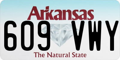 AR license plate 609VWY