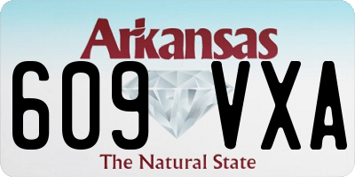 AR license plate 609VXA