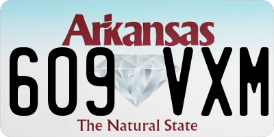 AR license plate 609VXM