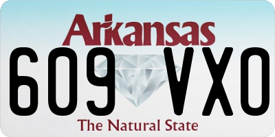 AR license plate 609VXO