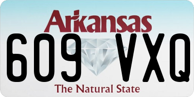 AR license plate 609VXQ