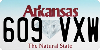 AR license plate 609VXW