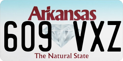 AR license plate 609VXZ