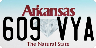 AR license plate 609VYA