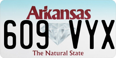 AR license plate 609VYX